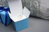 10 Baby Light Blue Square Favor Box Boxes, Jewelry Gift Box, Turquoise - Le Petit Pain