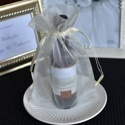 10 Large Ivory Organza Favor Pouches Gift Bags Wedding Birthday Baby S Le Petit Pain