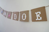 Buck or Doe Gender Reveal Garland Baby Shower Banner Boy or Girl Pregnancy Party- Le Petit Pain