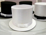 6 Black and White Top Hat Favor Boxes Wedding Gift Box Jewelry Box Little Man