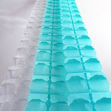 Mint Aqua Blue White 3D Four Leaf Tissue Flower Hanging Streamers Party Decor Backdrop- Le Petit Pain