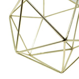 Gold Geometric Centerpiece Hanging Metal Ornament Decorative Accent Object 6 in- Le Petit Pain