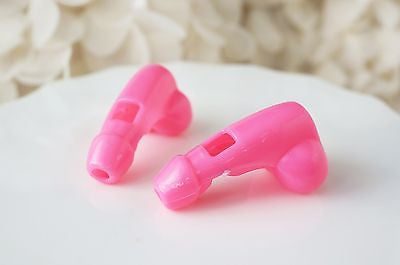 10 Pink Pecker Penis Whistles Fun Bachelorette Party, Bridal Shower Favor - le petit pain