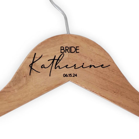 Custom Personalized Laser Engraved Wedding Hangers