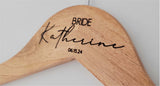 Custom Personalized Laser Engraved Wedding Hangers