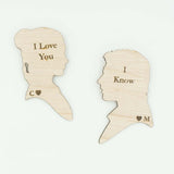 Custom Personalized I love you I know Quote Episode V Refrigerator Magnets Gift Star Wars Gift Leia Hans- Le Petit Pain