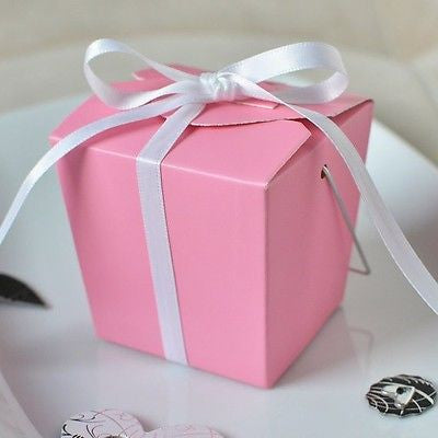 12 Pink Chinese Mini Take Out Boxes Wedding Party Favor Container Supply - le petit pain