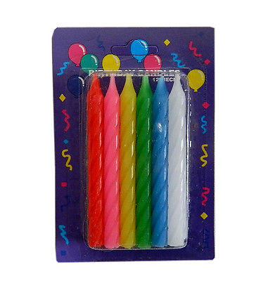 24 Rainbow Birthday Candles 3.5" Premium Candle Stick Multi Colorful Pride Decor - le petit pain