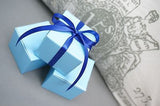 10 Baby Light Blue Square Favor Box Boxes, Jewelry Gift Box, Turquoise - Le Petit Pain