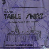 Premium Plastic Purple Table Skirt 29" x 14" Reusable- Le Petit Pain