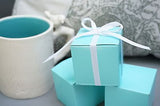 10 Robin Egg Blue Mint Aqua Blue Wedding Favor Gift Boxes Baby Shower Turquoise - le petit pain