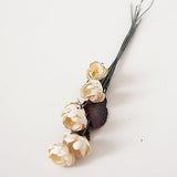 12 Paper Peonies Flowers Bouquet Burgundy Ivory Pink Peach Lavender Wedding - le petit pain