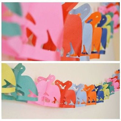 Tropical Flamingo Paper Garland 13 Ft Long Hanging Decoration- Le Petit Pain