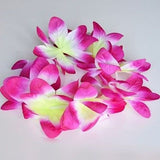 2 Hawaiian Orchid Crown Lei Flower Lei Pink Purple Red Orange Violet Luau - le petit pain