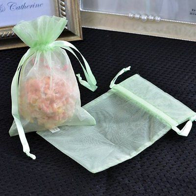 10 Mint Green Organza Favor Pouches Wedding Gift Bags 4x6 Birthday Candy Bags - le petit pain
