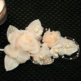 Multi Colors Bridal Flower with Bead Loop Roses Pearls 5" Wedding DIY Craft- Le Petit Pain