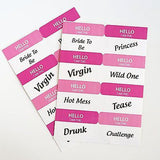 16 Bachelorette Party Novelty HELLO Stickers Bride to Be Party Favor - le petit pain