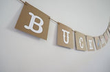 Buck or Doe Gender Reveal Garland Baby Shower Banner Boy or Girl Pregnancy Party- Le Petit Pain