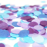 Blue Purple Turquoise Teal Aqua Paper Circle Confetti Party Decoration Frozen- Le Petit Pain