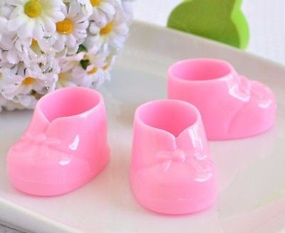 8 Pink Baby Booties Booty Mini Baby Shower Gifts Gender Reveal Favors Decor - le petit pain
