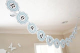 Blue Ready to Pop Baby Shower Banner Bunting Garland- Le Petit Pain