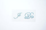 I Do Light Blue Shoe Stickers Wedding Bride Shoe Sticker- Le Petit Pain