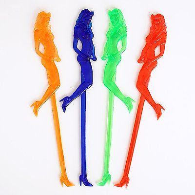 8 Sexy Modern Woman Cocktail Drink Stir Swizzle Sticks Stirrers Bachelor Party - le petit pain