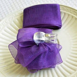 Purple Rose Bow and Ribbon Easy Clip On Present Gift Bow Christmas Gift Wrap- Le Petit Pain