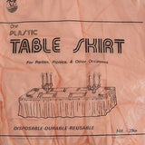 Premium Plastic Light Peach Table Skirt 29" x 14" Reusable- Le Petit Pain