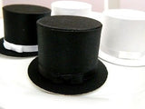 6 Black and White Top Hat Favor Boxes Wedding Gift Box Jewelry Box Little Man