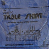 Premium Plastic Royal Blue Table Skirt 29" x 14" Reusable- Le Petit Pain