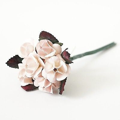 12 Paper Freesia Flowers Bouquet Green Red Ivory Lavender Orange Peach Pink DIY Wedding Baby Shower Gifts Birthday - le petit pain