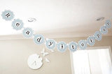 Blue Ready to Pop Baby Shower Banner Bunting Garland- Le Petit Pain