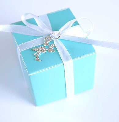 20 Silver Stork Bundle Baby Shower Charms Favors Bag Decoration Jewelry Charm - le petit pain