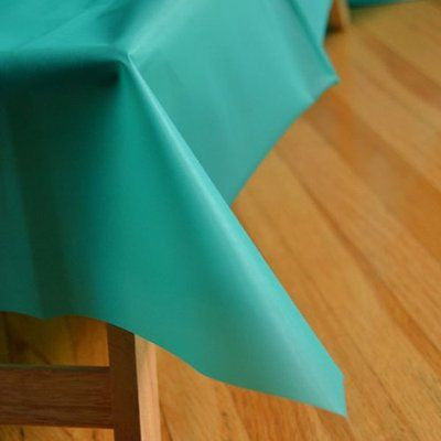 Teal Green Reusable Table Cover 54" x 108" Heavy Duty- Le Petit Pain