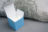10 Baby Light Blue Square Favor Box Boxes, Jewelry Gift Box, Turquoise - Le Petit Pain