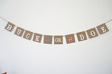 Buck or Doe Gender Reveal Garland Baby Shower Banner Boy or Girl Pregnancy Party- Le Petit Pain