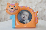 Orange Tabby Cat 1st Birthday Picture Frame 3"x5"- Le Petit Pain