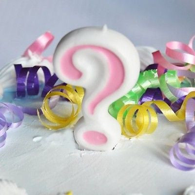 Pink ? Number Candle White Premium Birthday Candle Question Mark- Le Petit Pain