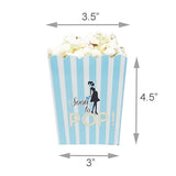 Soon To Pop Blue Baby Shower Popcorn Favor Box-Set of 20- Le Petit Pain