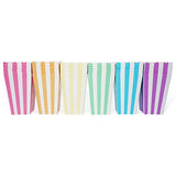 36 Unicorn Pastel Rainbow Stripe Mini Popcorn Candy Party Favor Boxes - le petit pain