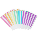 36 Unicorn Pastel Rainbow Stripe Mini Popcorn Candy Party Favor Boxes - le petit pain