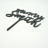 Custom Personalized Name Mr & Mrs Wedding Cake Topper Modern Calligraphy Cursive Cake Topper- Le Petit Pain