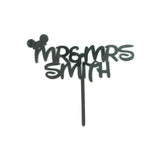 Custom Personalized Mr and Mrs Name Mickey Mouse Ears Wedding Cake Topper Party Decoration- Le Petit Pain