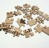 Unique Personalized Wood Jigsaw Puzzle Wedding Engagement Proposal Will You Marry Me 20 Piece 5x7- Le Petit Pain
