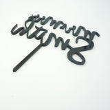 Custom Personalized Name Mr & Mrs Wedding Cake Topper Modern Calligraphy Cursive Cake Topper- Le Petit Pain