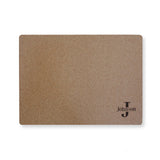 Custom Personalized Initials Name Monogram Dinner Place Mats Cork Set of 2