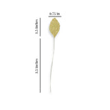 36 Synthetic 1.5" Metallic Gold Leaf Rose Leaves