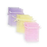 12 Unicorn Pastel Rainbow Gift Favor Bags Purple Blue Drawstring Pouches