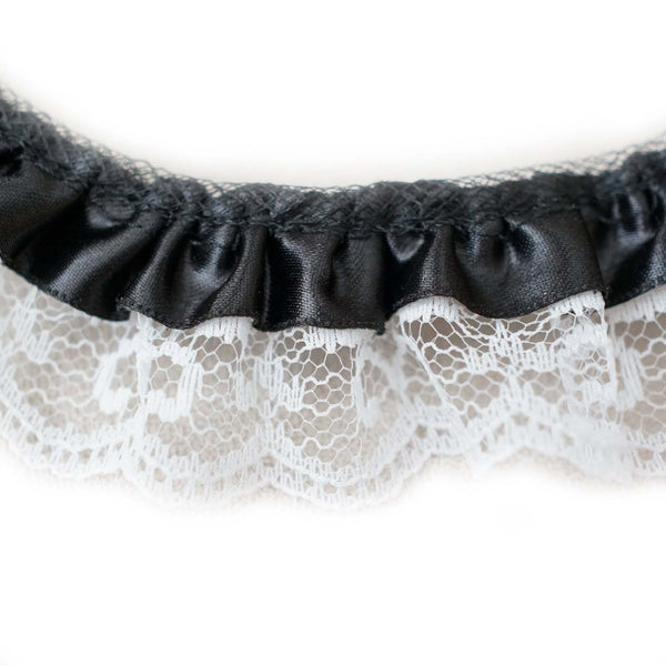 Ruffled Lace Black Trim 1 Yard Sewing Lace by the Yard Clothing Trim Lace